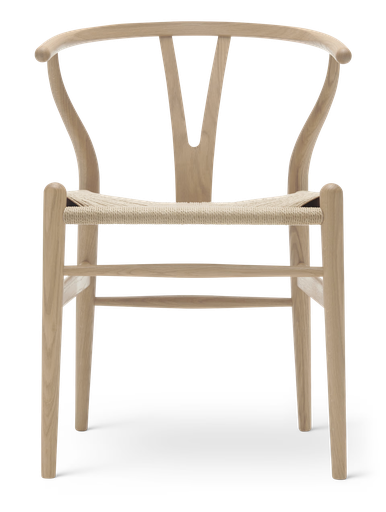 [6580] CH24 Wishbone chair (white oil)